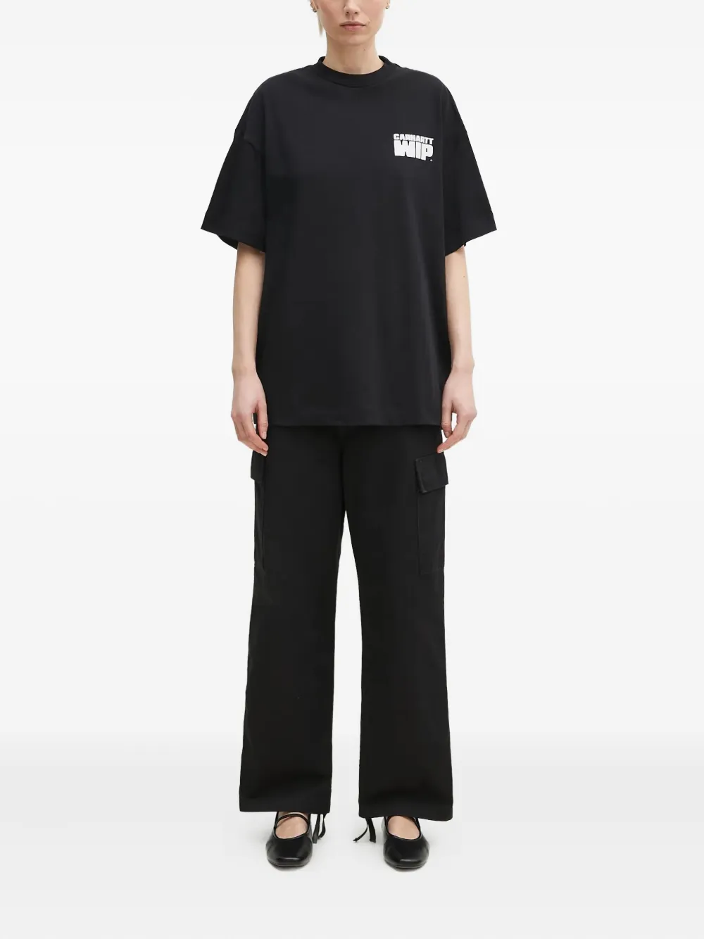 Carhartt WIP Broek met cargozak Zwart