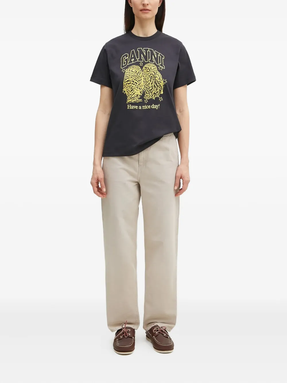 Carhartt WIP Katoenen broek Beige