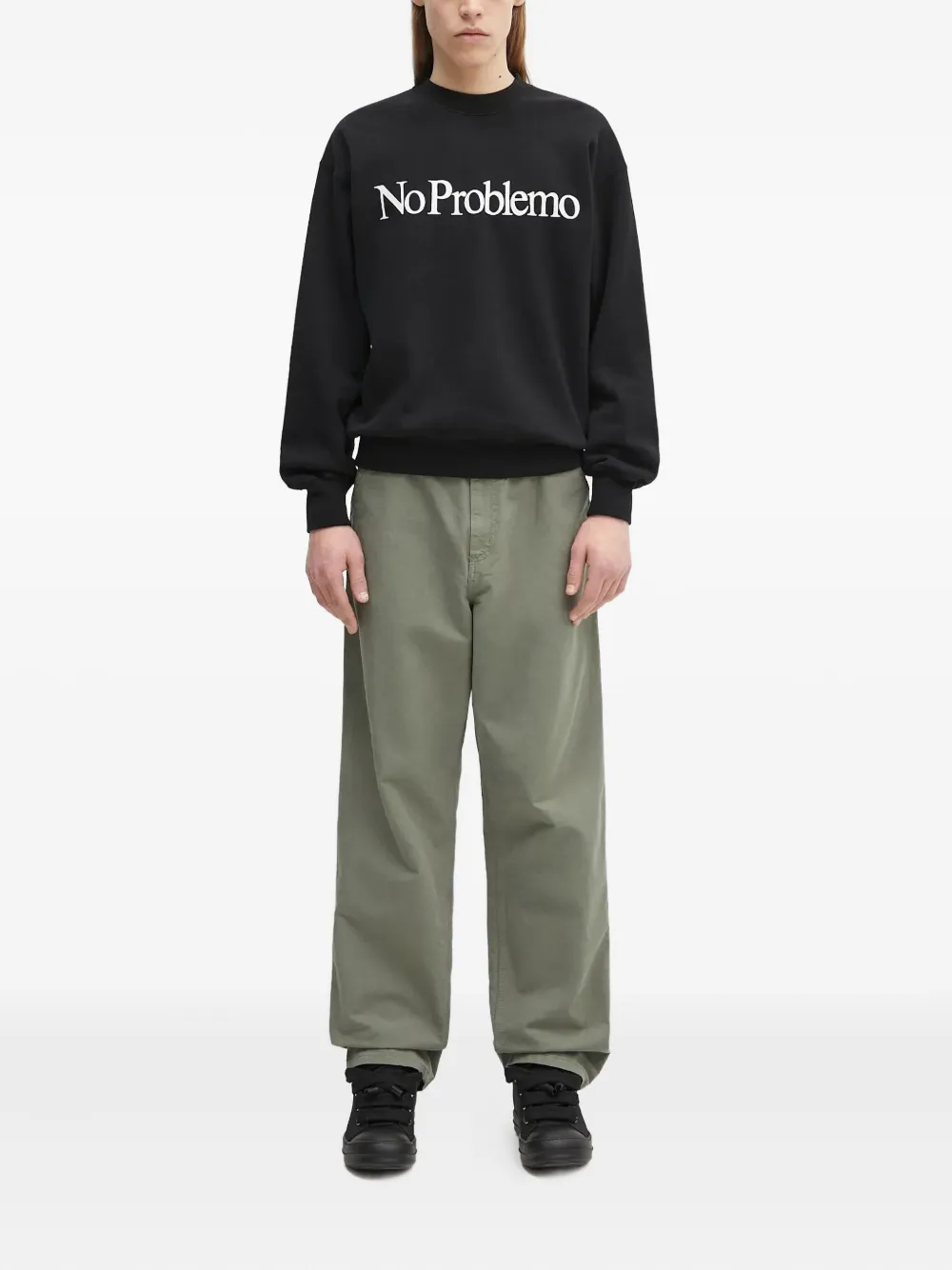 Carhartt WIP Cargo broek met logopatch - Groen