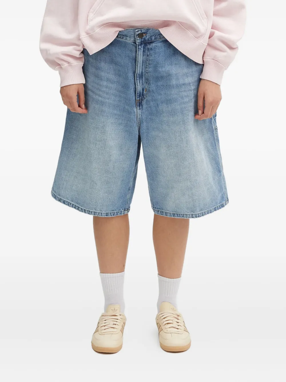 Carhartt WIP Brandon utility-pocket denim shorts Blauw