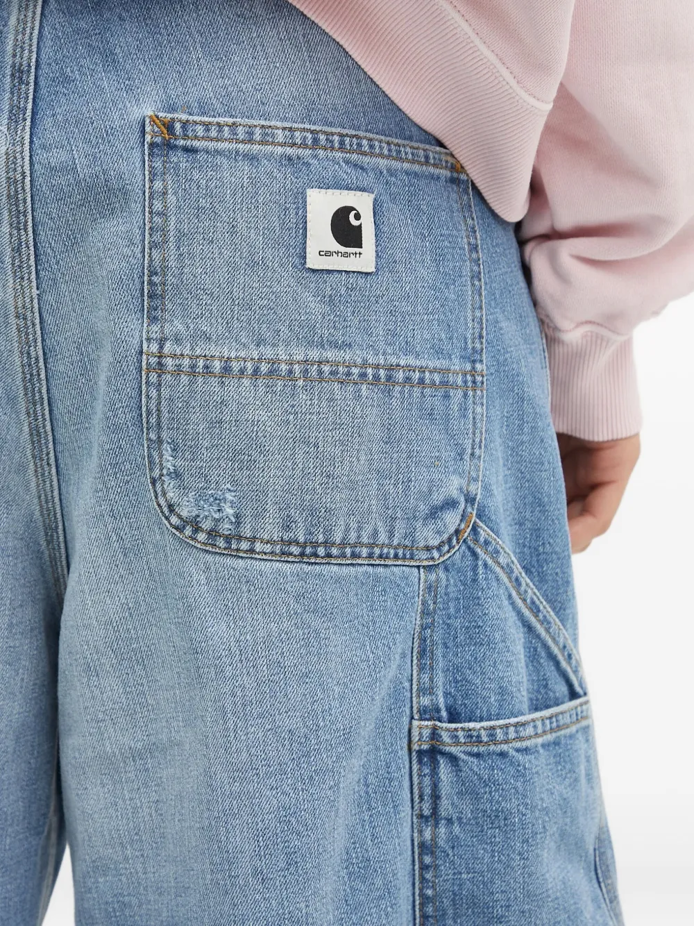 Carhartt WIP Brandon utility-pocket denim shorts Blauw