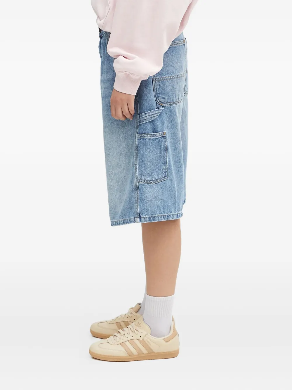 Carhartt WIP Brandon utility-pocket denim shorts Blauw