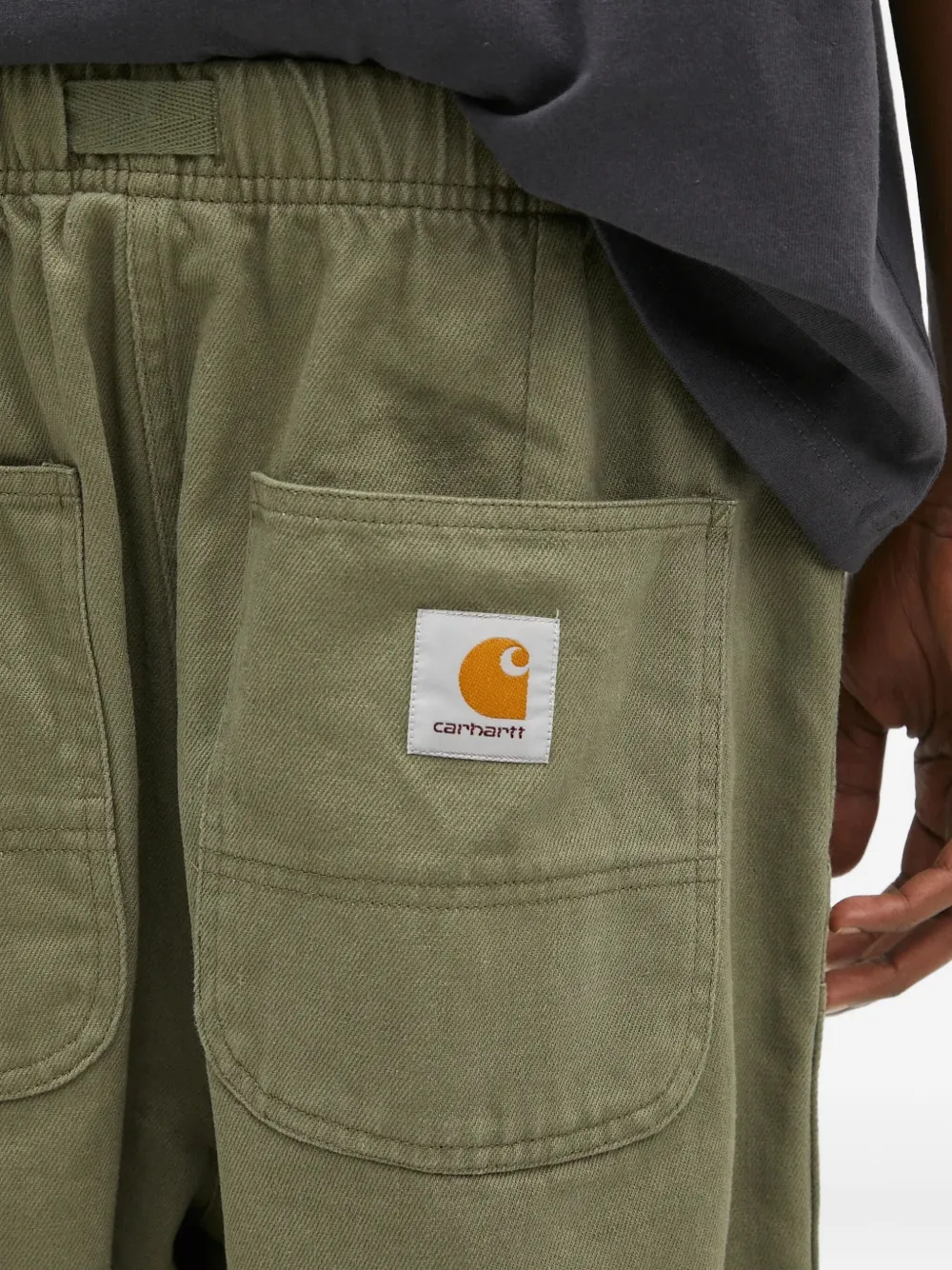 Carhartt WIP Crawford broek met elastische taille Groen
