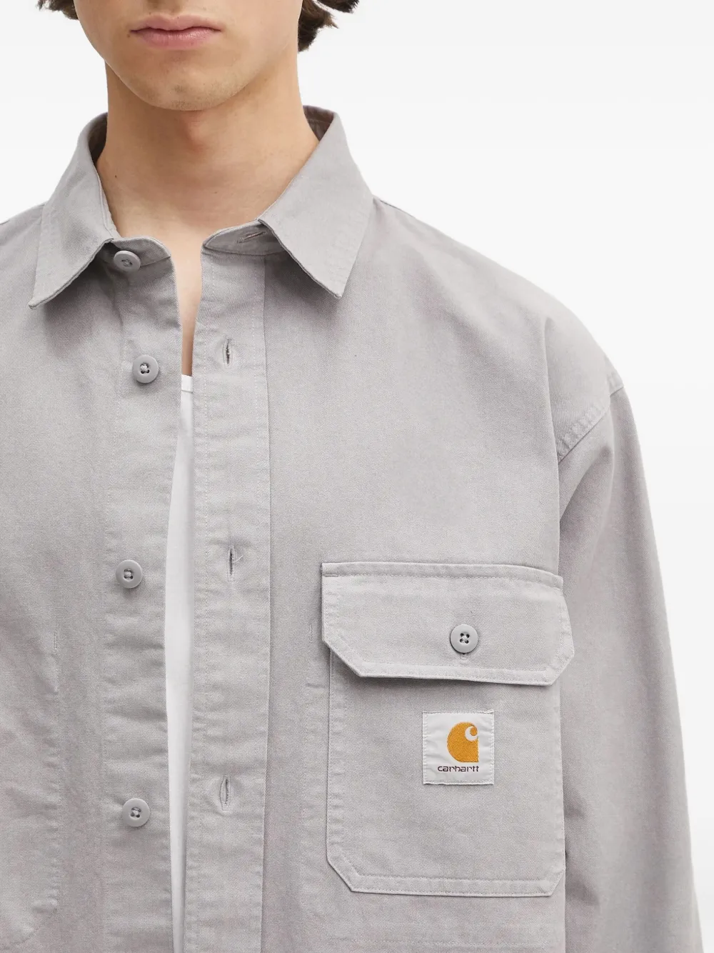 Carhartt WIP Reno pocket-detail shirt Grijs