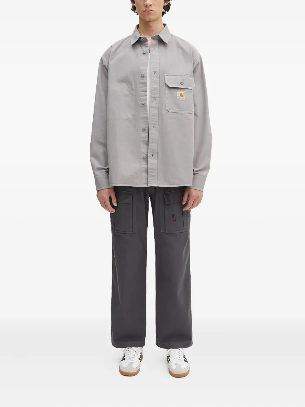 Carhartt WIP Reno pocket-detail shirt Grijs