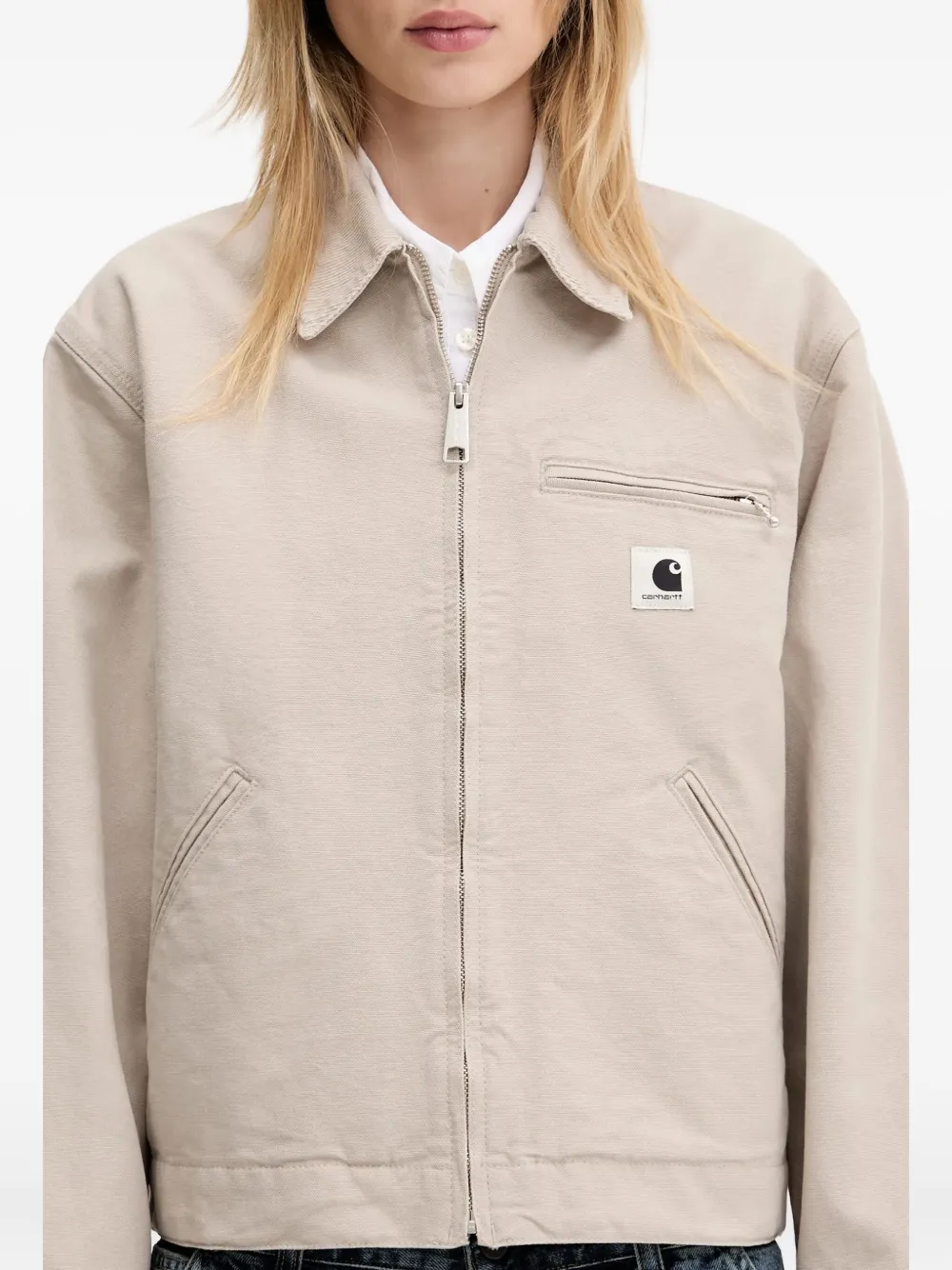Carhartt WIP Dayton zip-front pocket jacket Beige