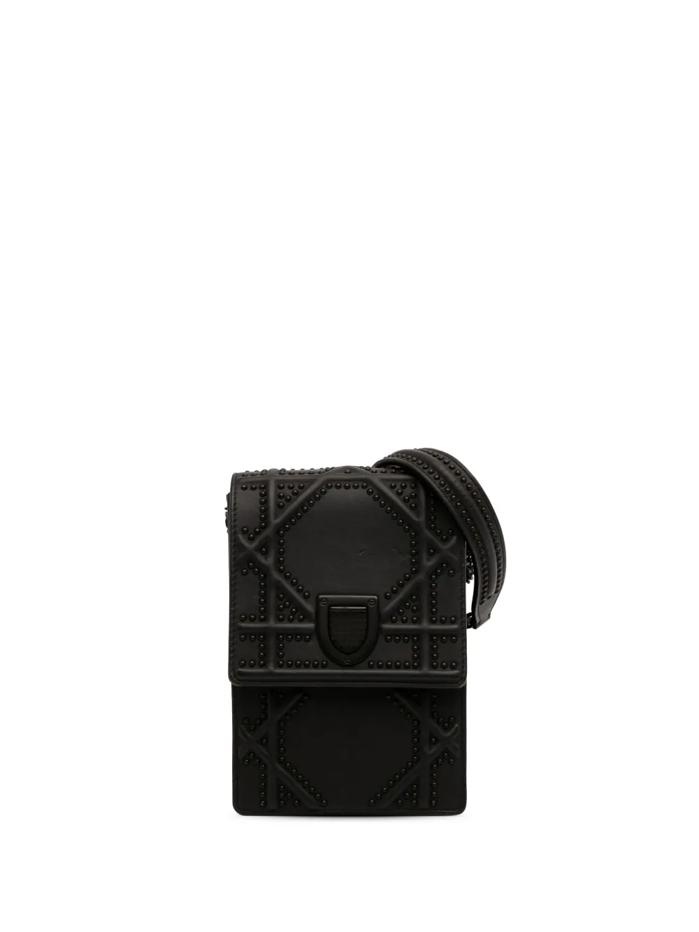Christian Dior Pre-Owned 2018 ウルトラマットカーフ スタッズ バーティカル ディオラマ ショルダーバッグ - Christian Dior Pre-Owned 2018 ウルトラマットカーフ スタッズ バーティカル ディオラマ ショルダーバッグ -