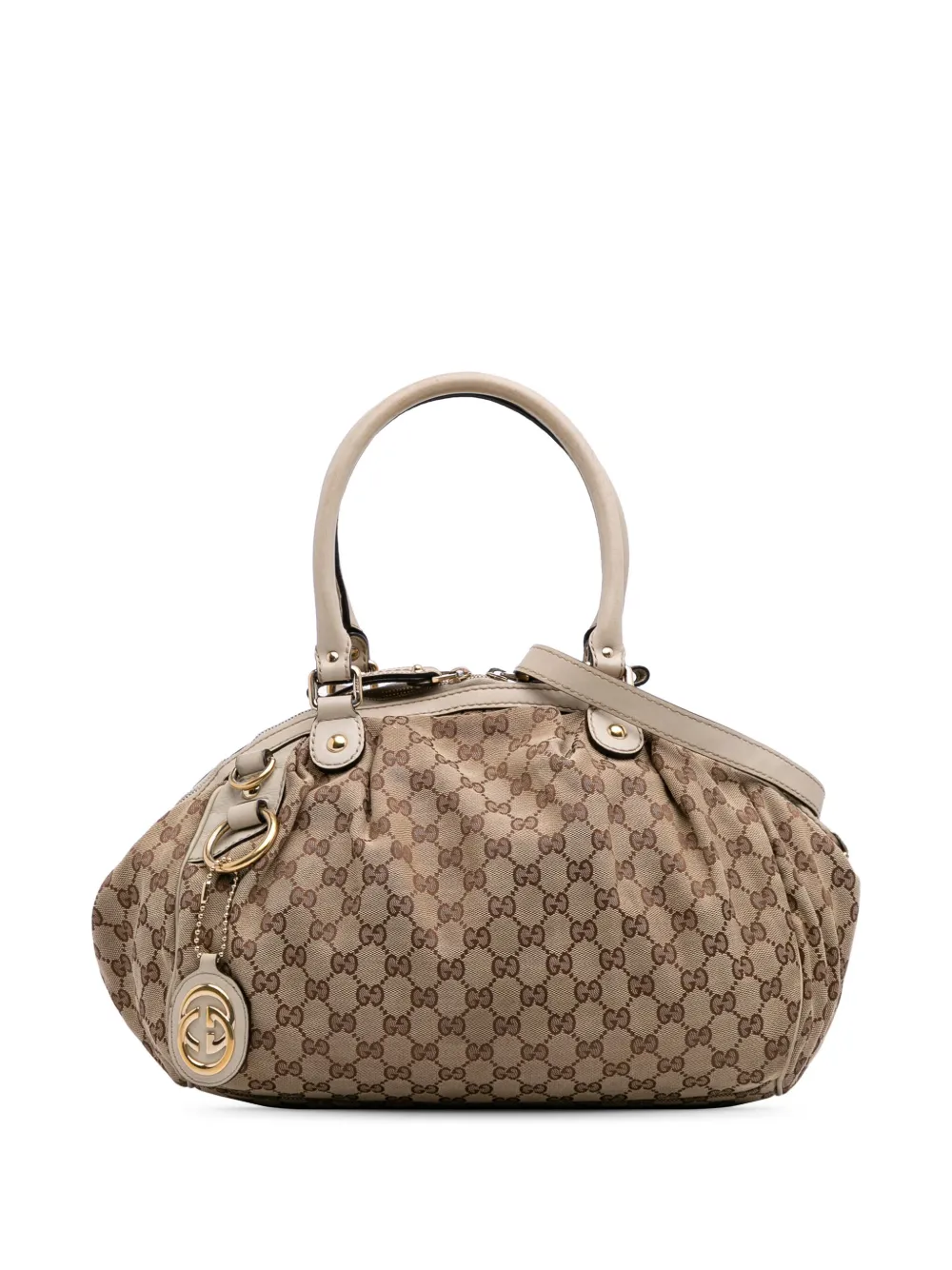 Gucci Pre-Owned 2016-2025 GGキャンバス スーキー サッチェルバッグ - ブラウン Gucci Pre-Owned 2016-2025 GGキャンバス スーキー サッチェルバッグ - ブラウン