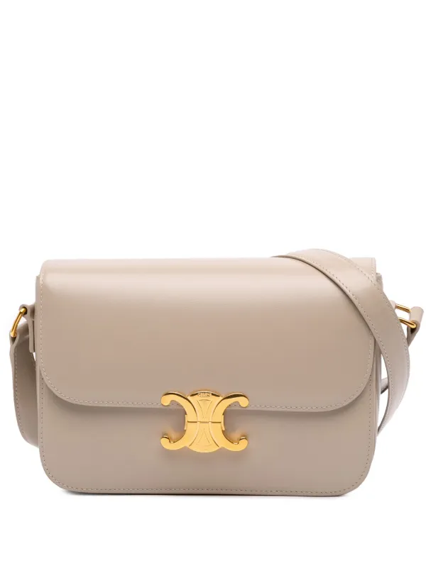 CELINE｜CROSSBAGS (MEDIUM MESSENGER IN CALFSKIN WITH TRI MEDIUM MESSENGER BAG IN CALFSKIN WITH TRIOMPHE EMBOSSED