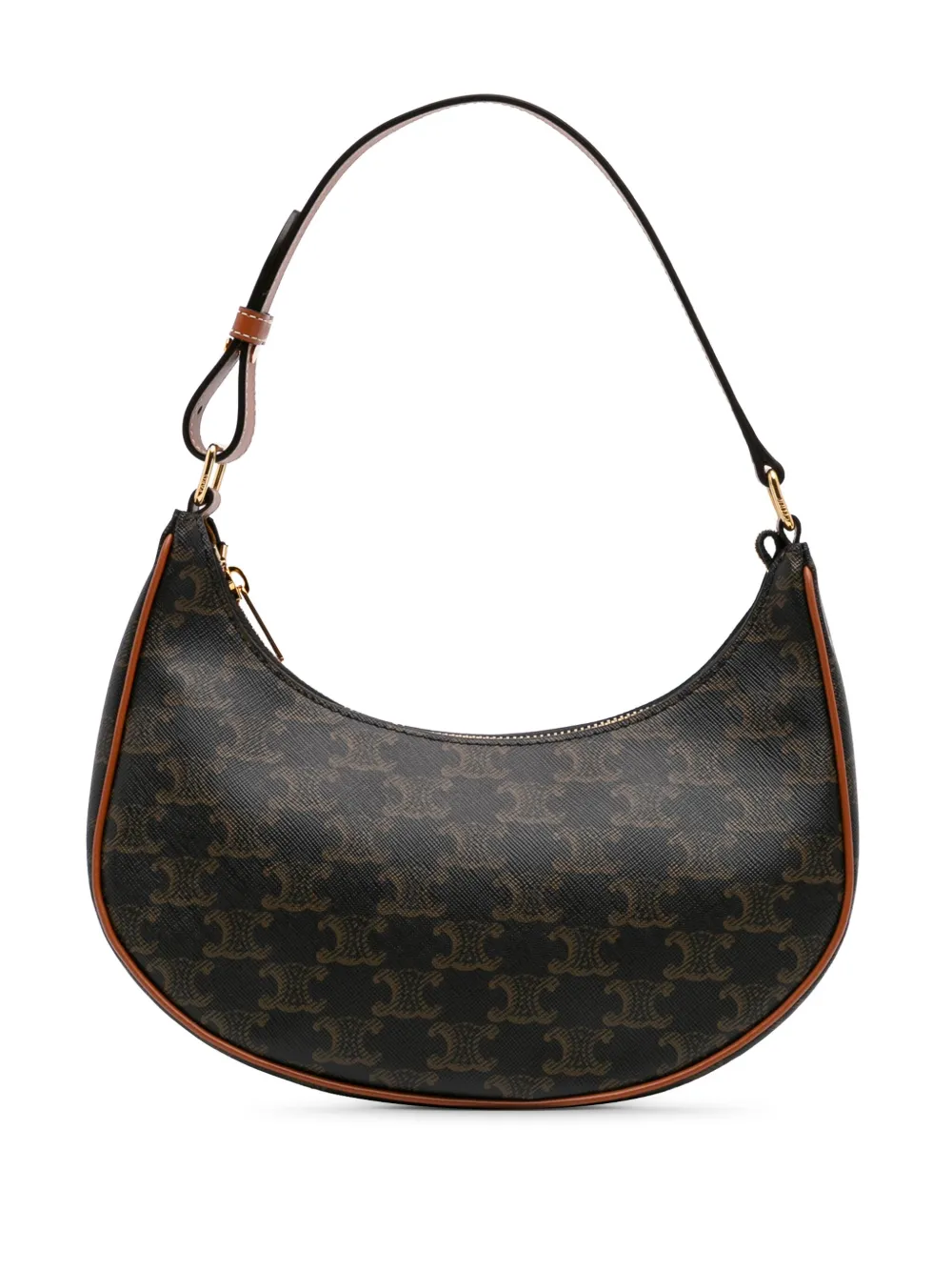 Céline Pre-Owned 2022 トリオンフ コーテッドキャンバス アヴァ ショルダーバッグ - ブラウン Céline Pre-Owned 2022 トリオンフ コーテッドキャンバス アヴァ ショルダーバッグ - ブラウン