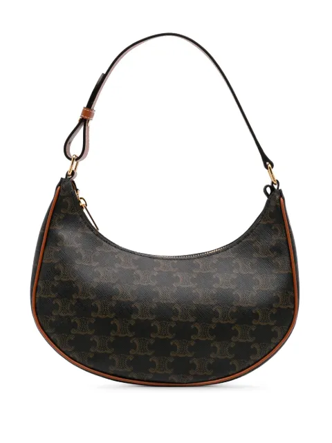 Céline Pre-Owned 2022 Triomphe Coated Canvas Ava shoulder bag