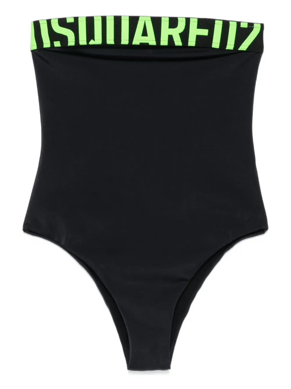 Dsquared2 Logo-band Swimsuit In Black