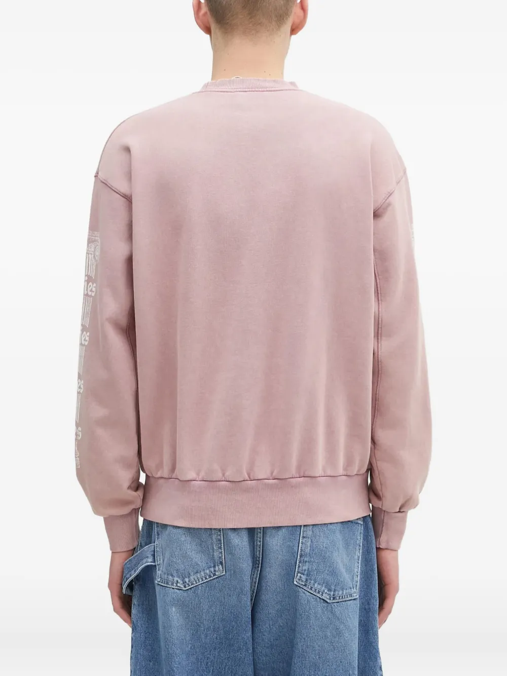 Aries temple-print sweatshirt Roze