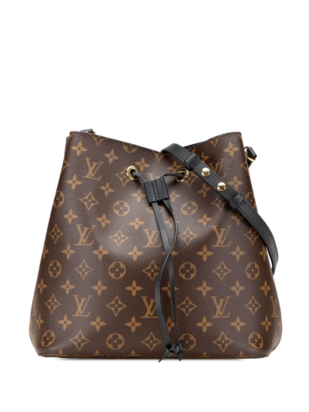 Louis Vuitton Pre-Owned 2019 モノグラム ネオノエ MM バケットバッグ - ブラック Louis Vuitton Pre-Owned 2019 モノグラム ネオノエ MM バケットバッグ - ブラック