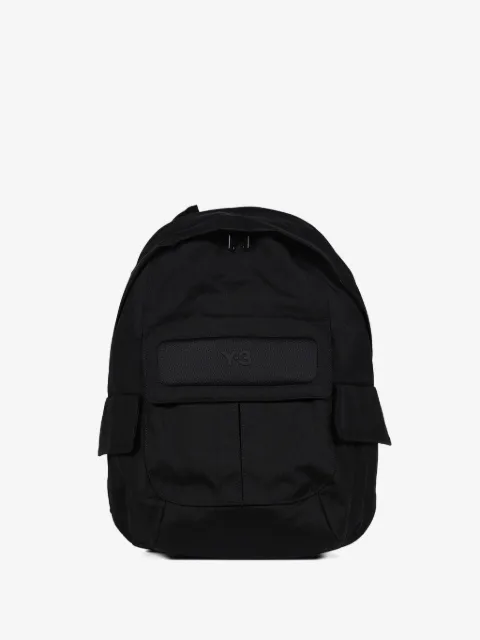 Y-3 mochila con bolsillos y solapa