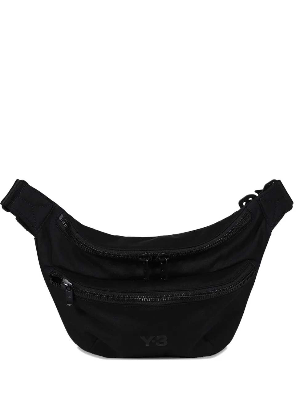 Y-3 Heuptas met dubbele rits Zwart