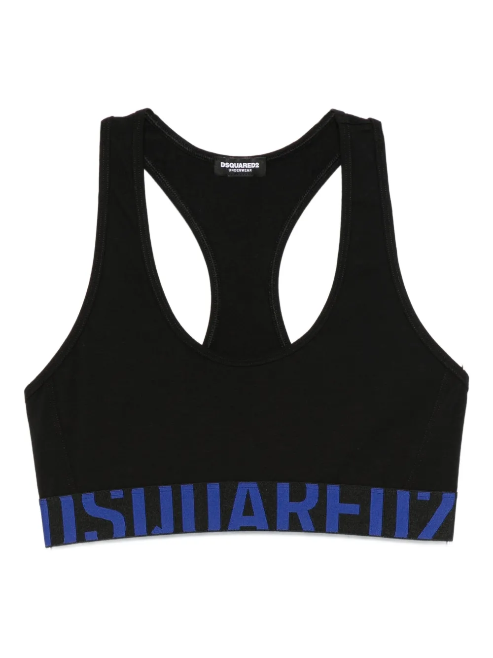 DSQUARED2 Sport-bh met logoband en racerback Zwart
