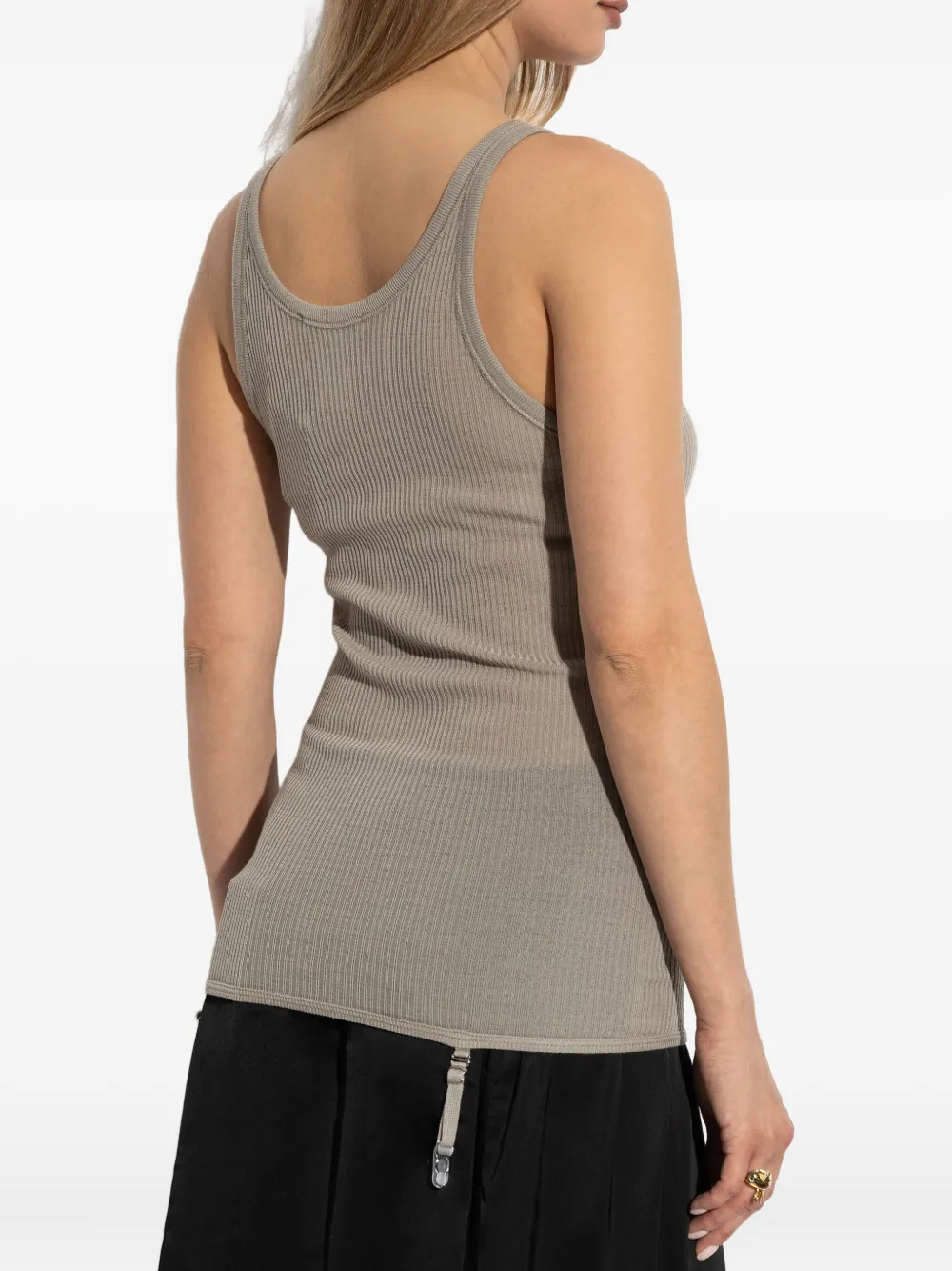 LEMAIRE ribbed suspender top Beige