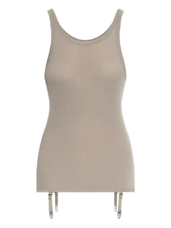 Lemaire Ribbed Suspender Top in Neutrals