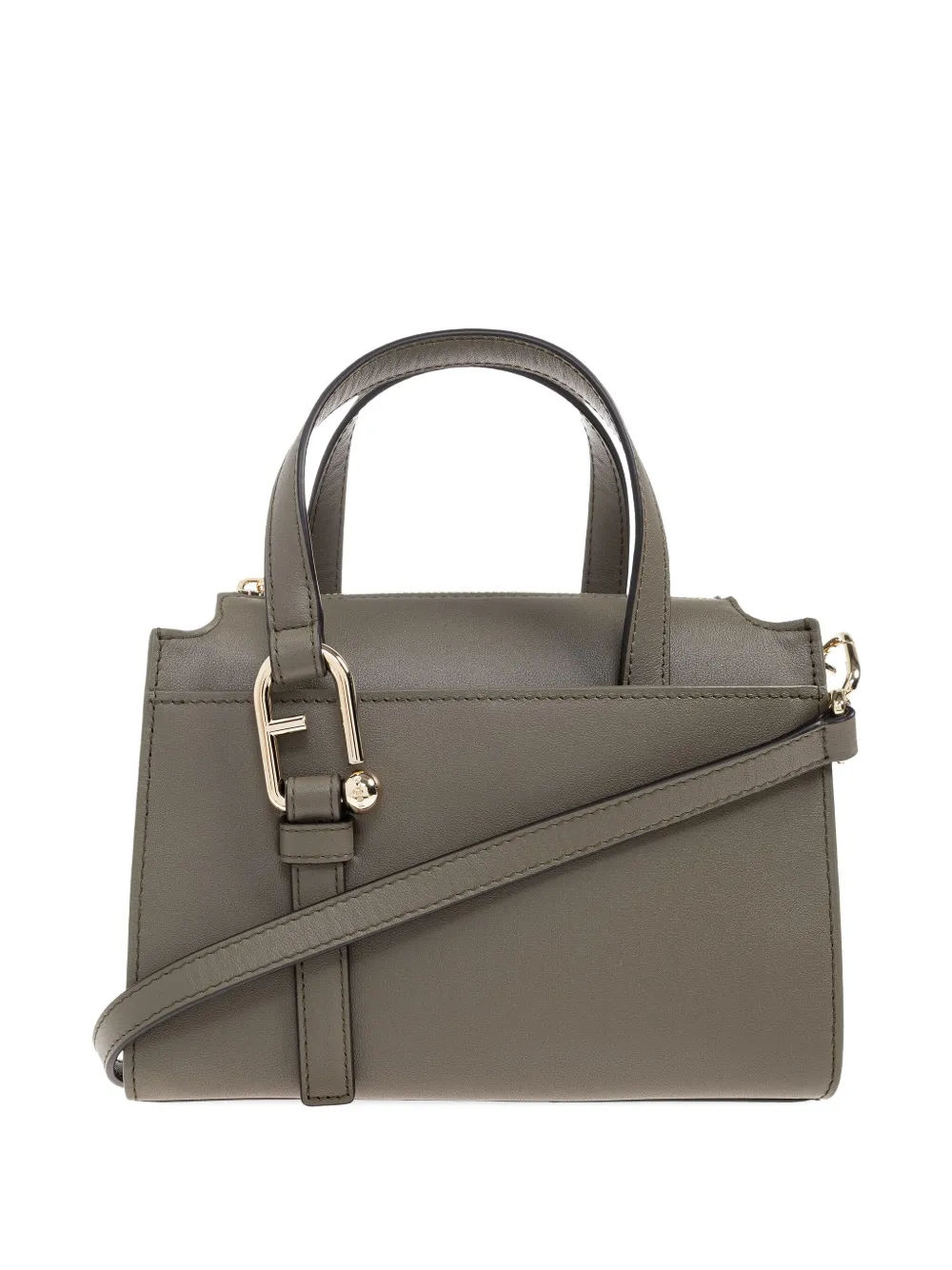 Furla Nuvola S leather tote bag Bruin