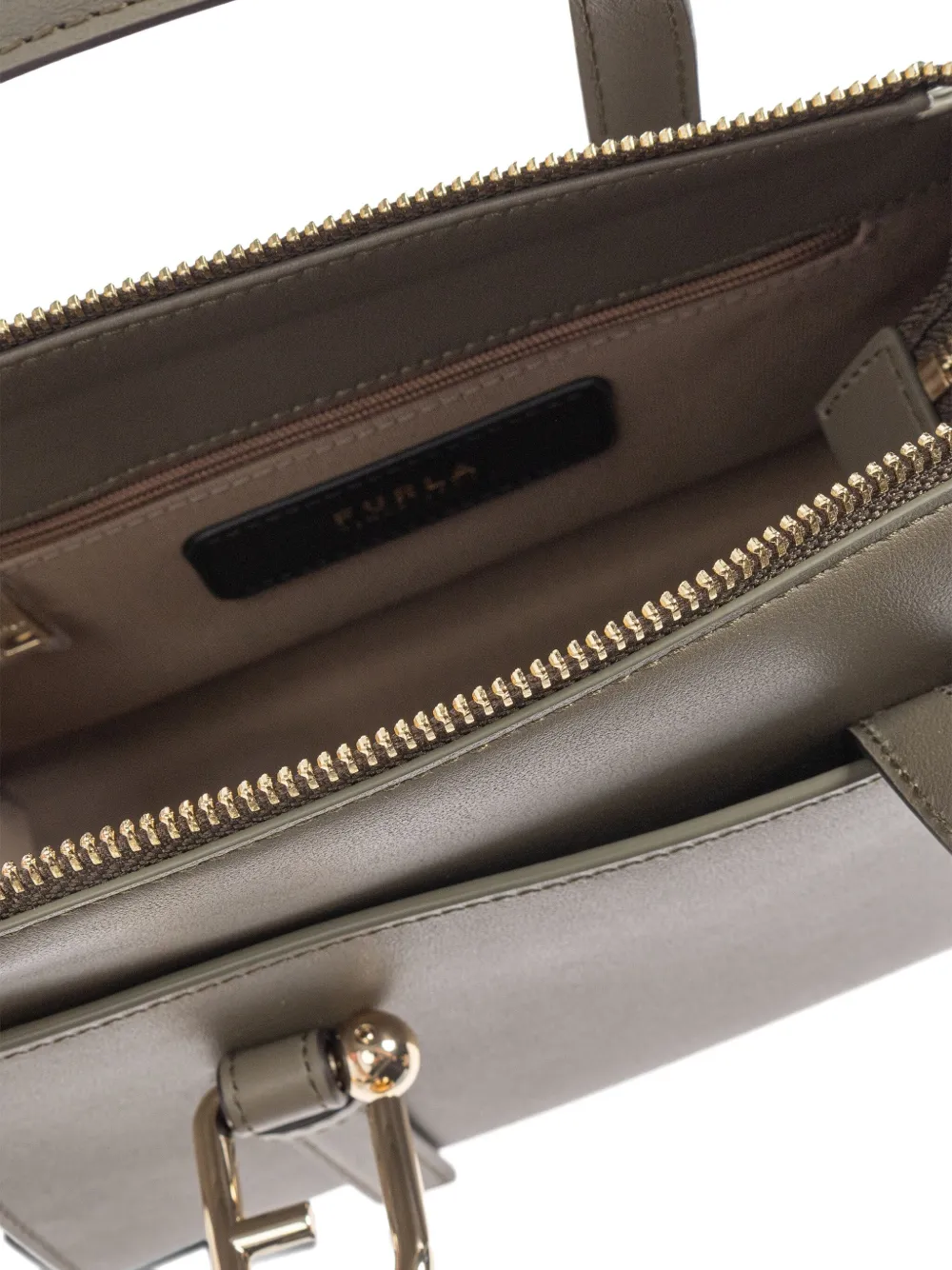 Furla Nuvola S leather tote bag Bruin