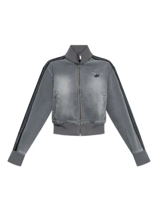 Adidas 3ストライプ デニムジャケット | グレー | FARFETCH JP