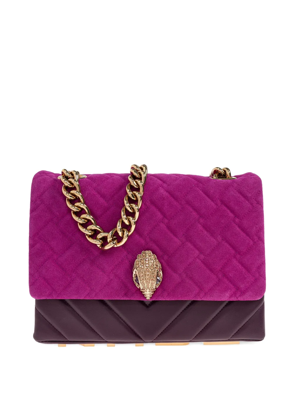 Kurt Geiger Quilted Chain-strap Tote Bag In Pink