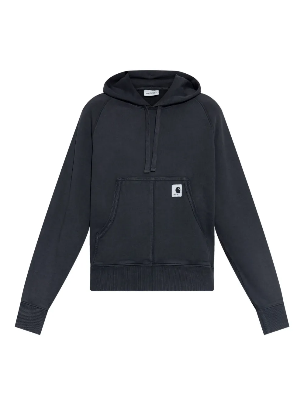 Carhartt WIP logo-patch cotton hoodie Grijs