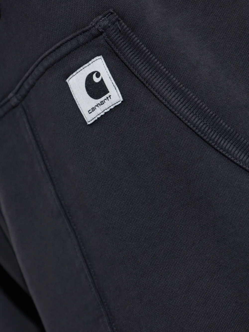 Carhartt WIP logo-patch cotton hoodie Grijs