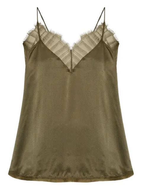 IRO frayed-lace blouse