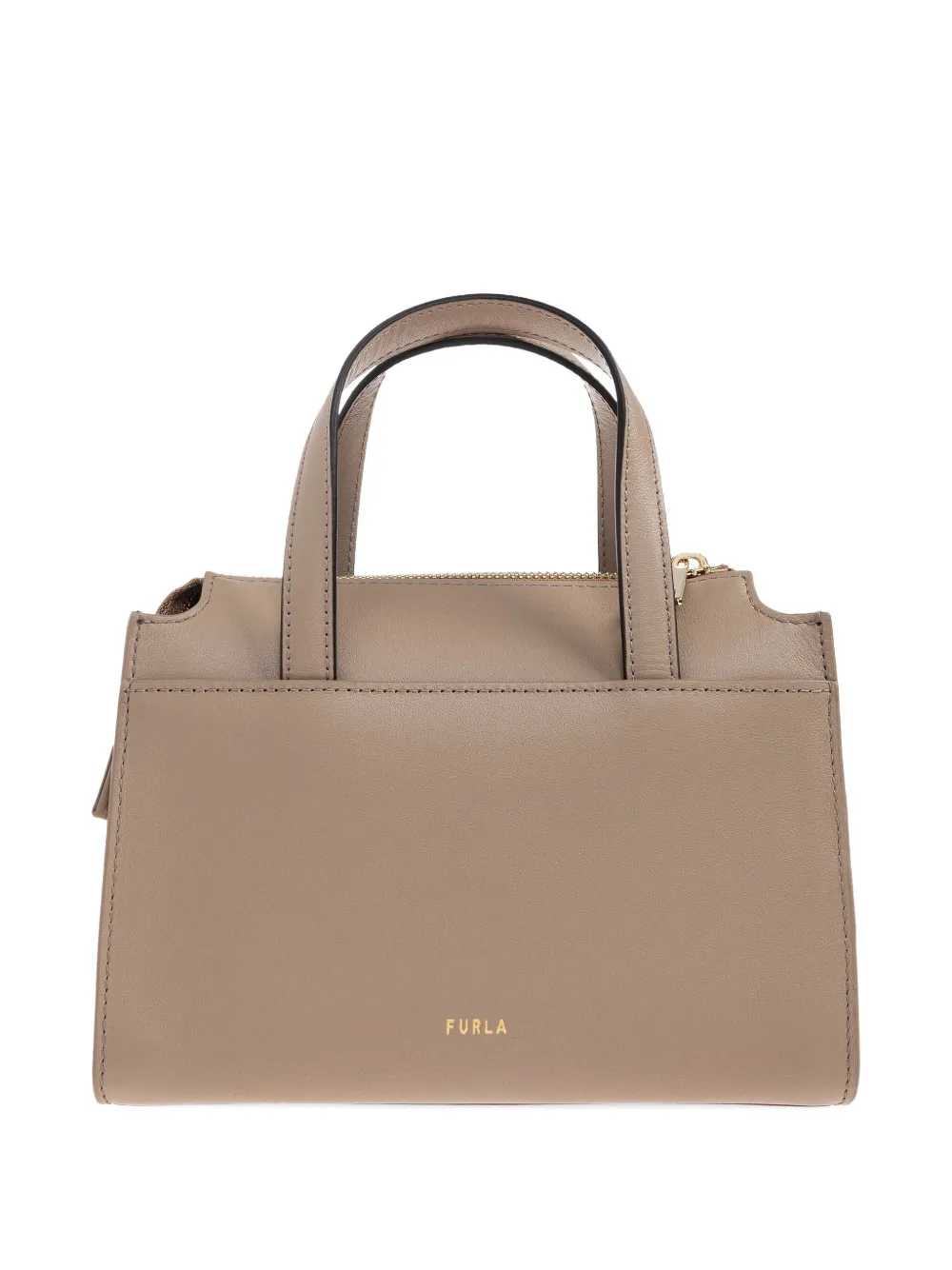 Furla Nuvola leather tote bag Beige