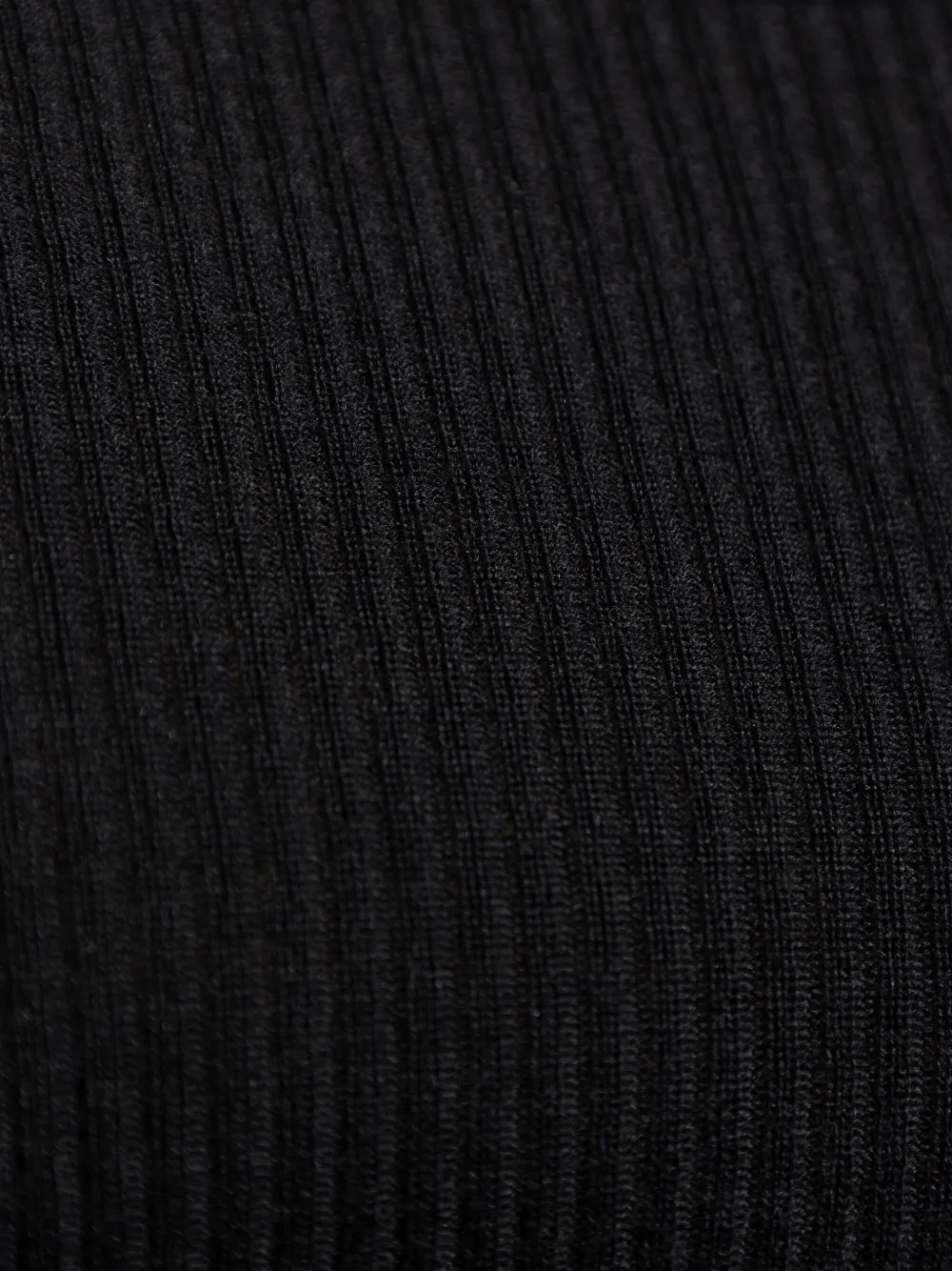 LEMAIRE ribbed wool tank top Zwart