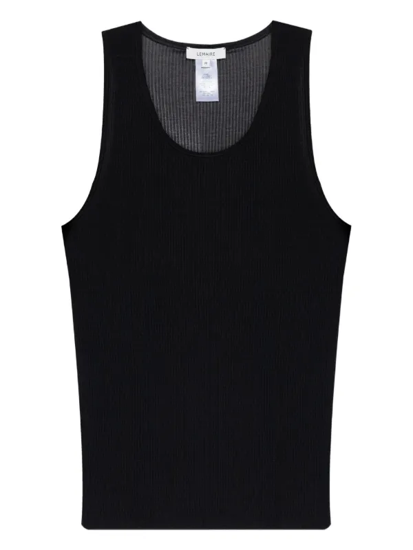 LEMAIRE タンクトップ LEMAIRE リブ タンクトップ | ブラック | FARFETCH JP