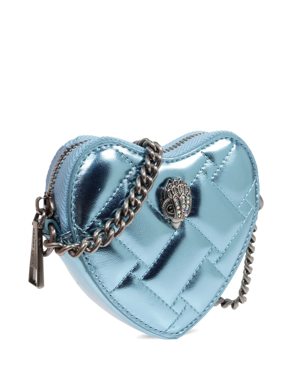 Kurt Geiger Heart-shape Mini Bag In Blue