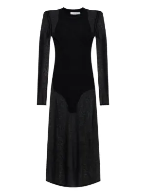 Jean Paul Gaultier セミシアードレス | ブラック | FARFETCH JP