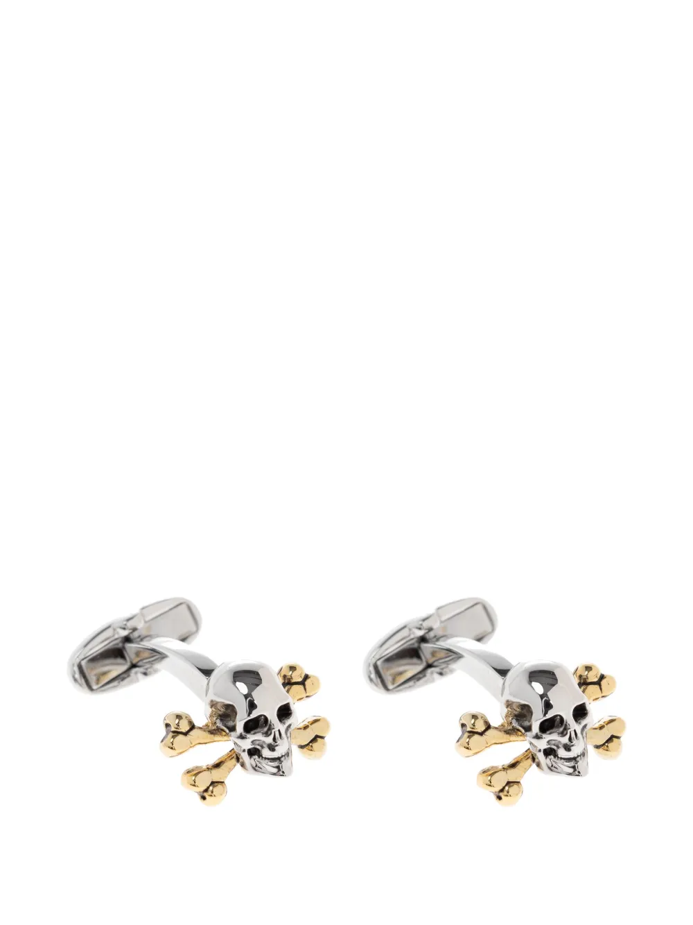 Paul Smith Manchetknopen met doodskop patroon Zilver