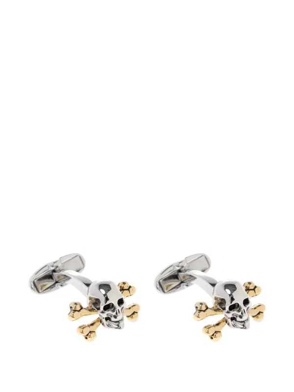 Paul Smith Skull crossbones-motif Cufflinks Silver FARFETCH IN