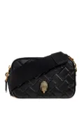 Kurt Geiger London Dual-zip Drench Kensington quilted-woven camera bag - Black