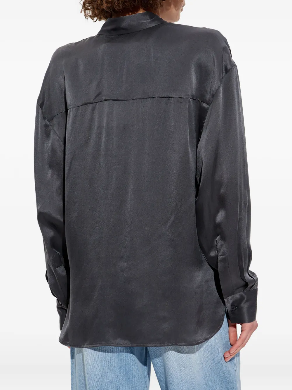 IRO button-down silk shirt Grijs
