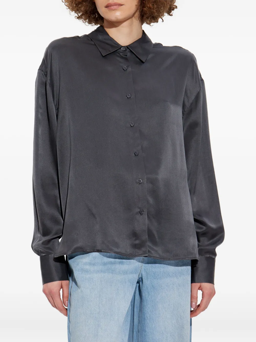 IRO button-down silk shirt Grijs