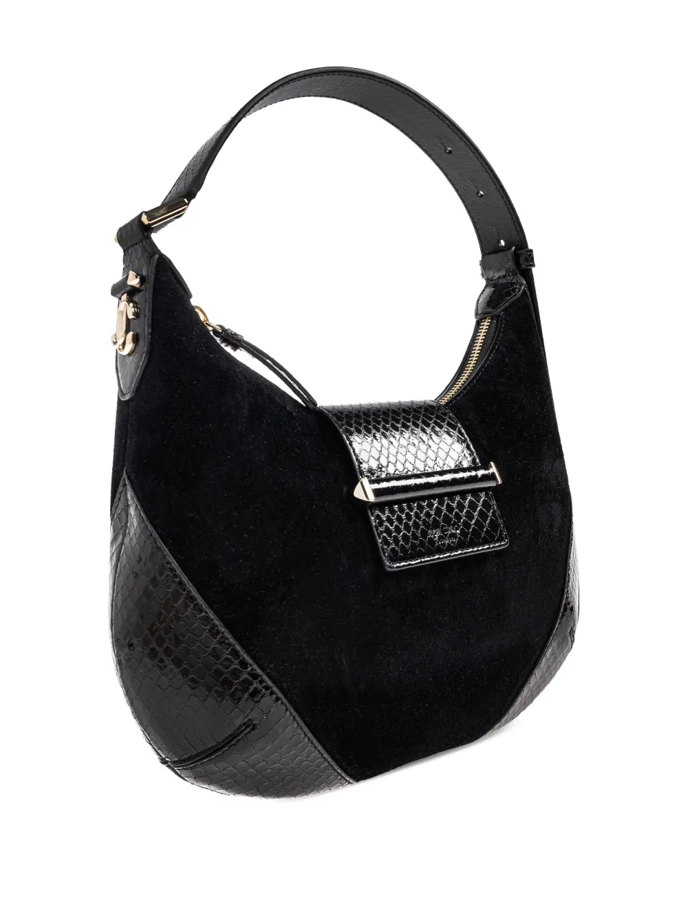 Jimmy Choo Suède schoudertas Zwart