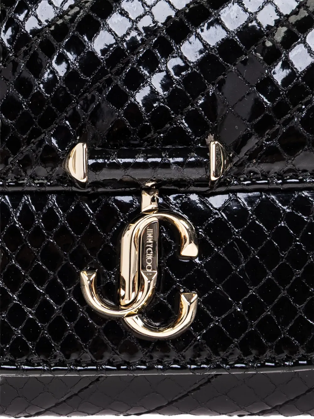 Jimmy Choo curve chain wallet Zwart