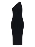 IRO Kellie one-shoulder ribbed midi dress - Black