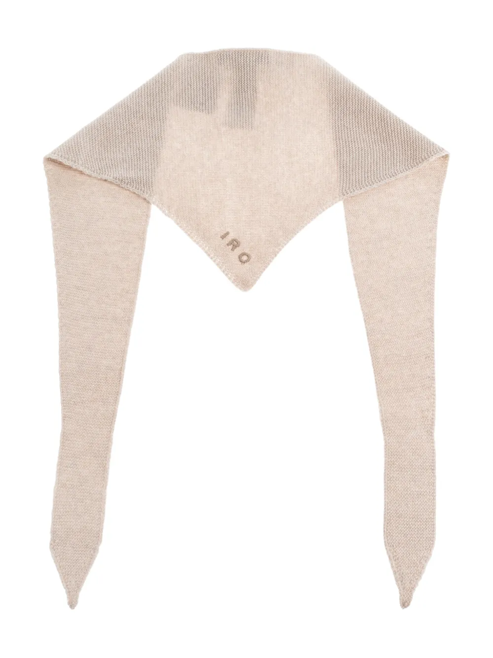 IRO knitted point scarf Beige