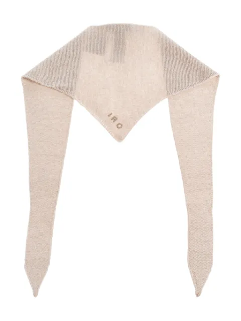 IRO knitted point scarf