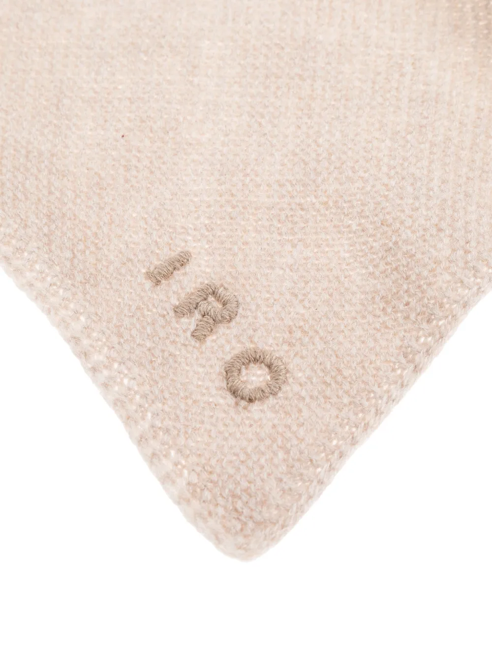 IRO knitted point scarf Beige