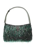 Kurt Geiger London Bond sequin-embellished fringe shoulder bag - Green