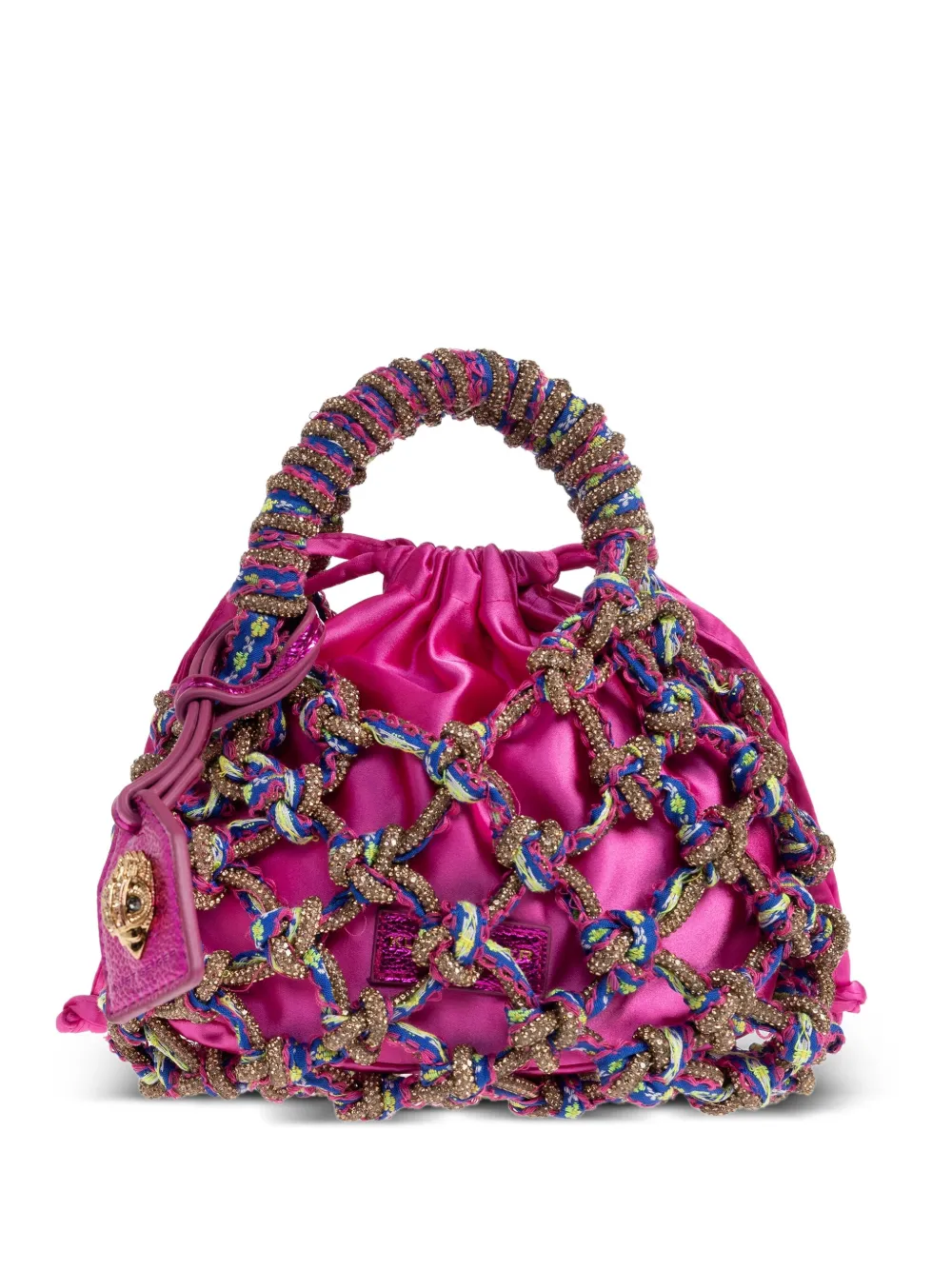 Kurt Geiger London Macrame small tote bag | Pink | Image 1