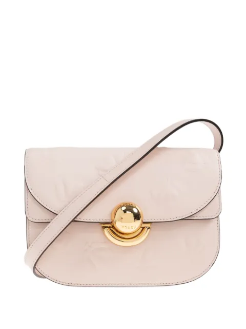 Furla mini Sfera embossed-leather crossbody bag