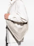 LEMAIRE Scarf leather shoulder bag - Neutrals